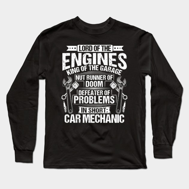 Car Mechanic/Mechanics/Lord/Engines/Gift/Present Long Sleeve T-Shirt by Krautshirts